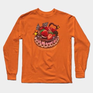 Japanese Strawberry Cake Long Sleeve T-Shirt